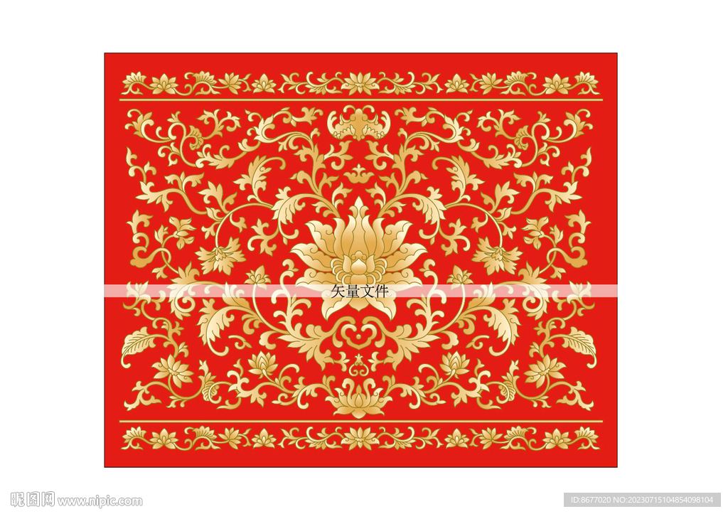 紅金景泰藍(lán)花紋