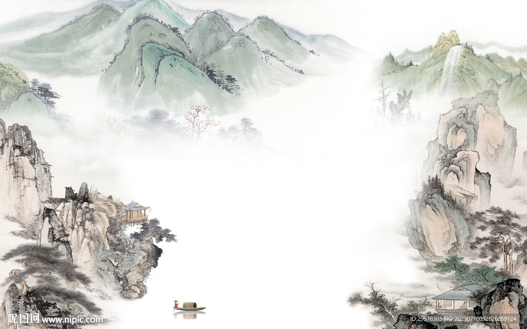 人氣 高清現(xiàn)代山水 TIF分層