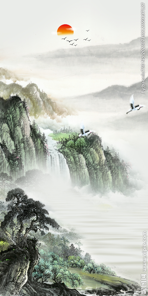 簡約 中式高端玄關(guān) Tif分層