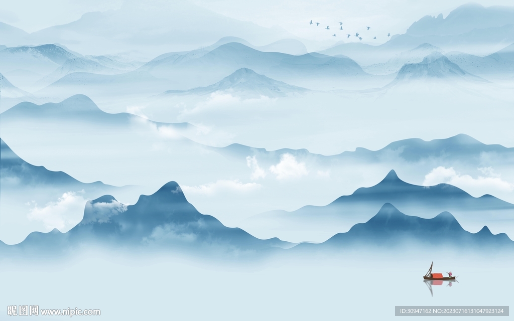大氣 高端高清山水 TIF分層