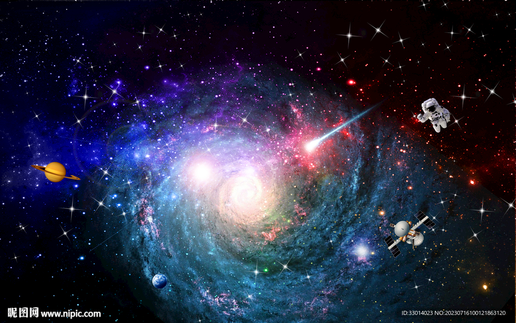 宇宙黑洞银河背景