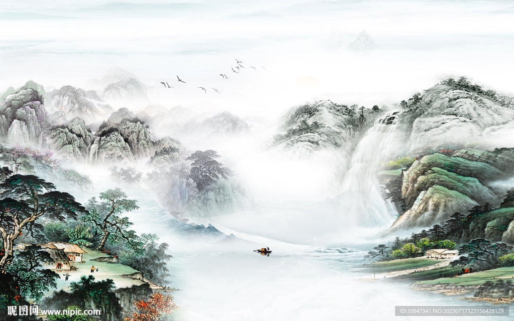 現(xiàn)代 高端人氣山水 TiF分層
