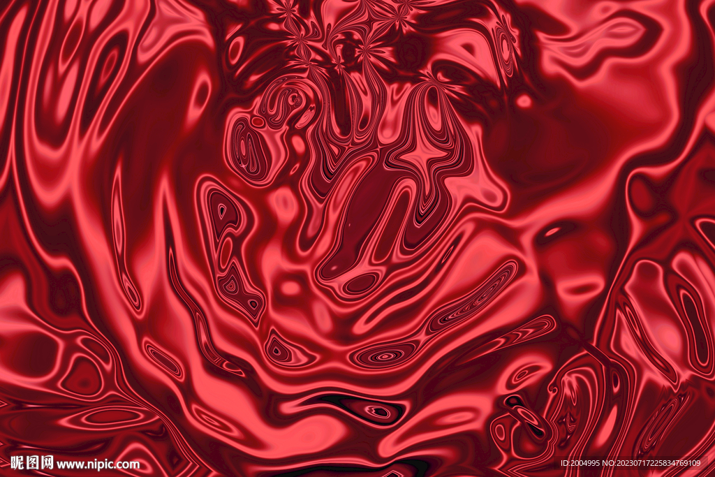 紅色流體紋理