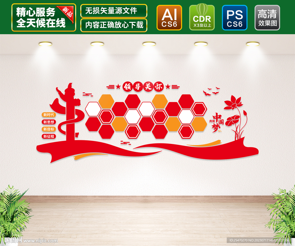 領(lǐng)導(dǎo)關(guān)懷照片墻