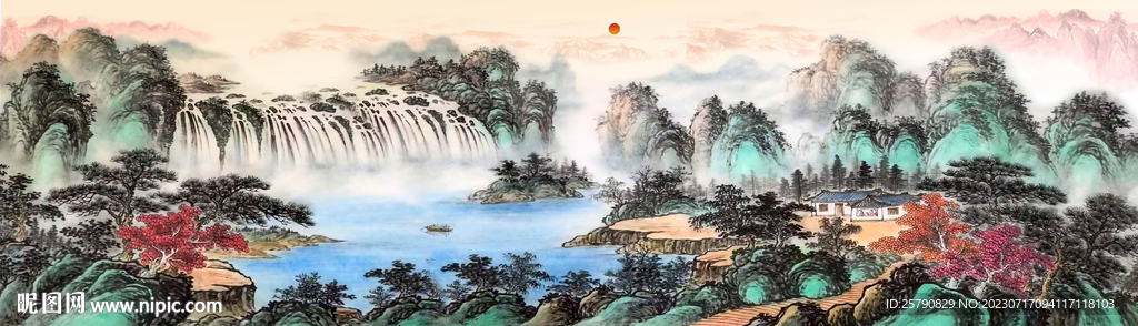 山水畫風(fēng)景山水畫
