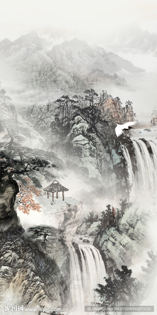 高檔 中式高端玄關 Tif分層
