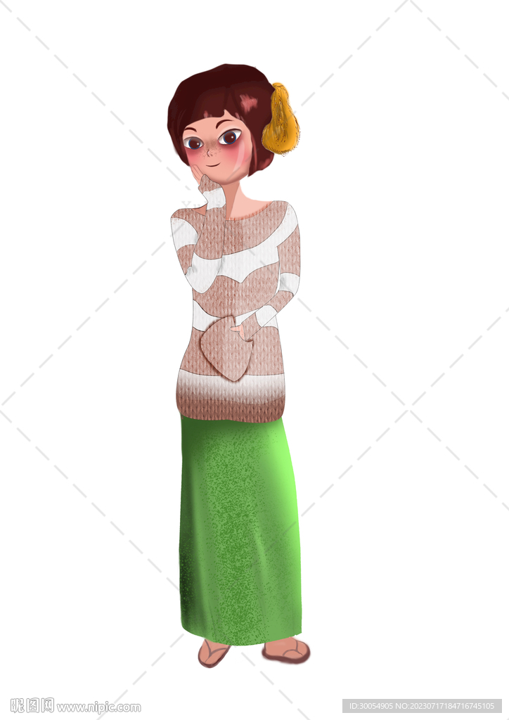 可愛(ài)插畫人物