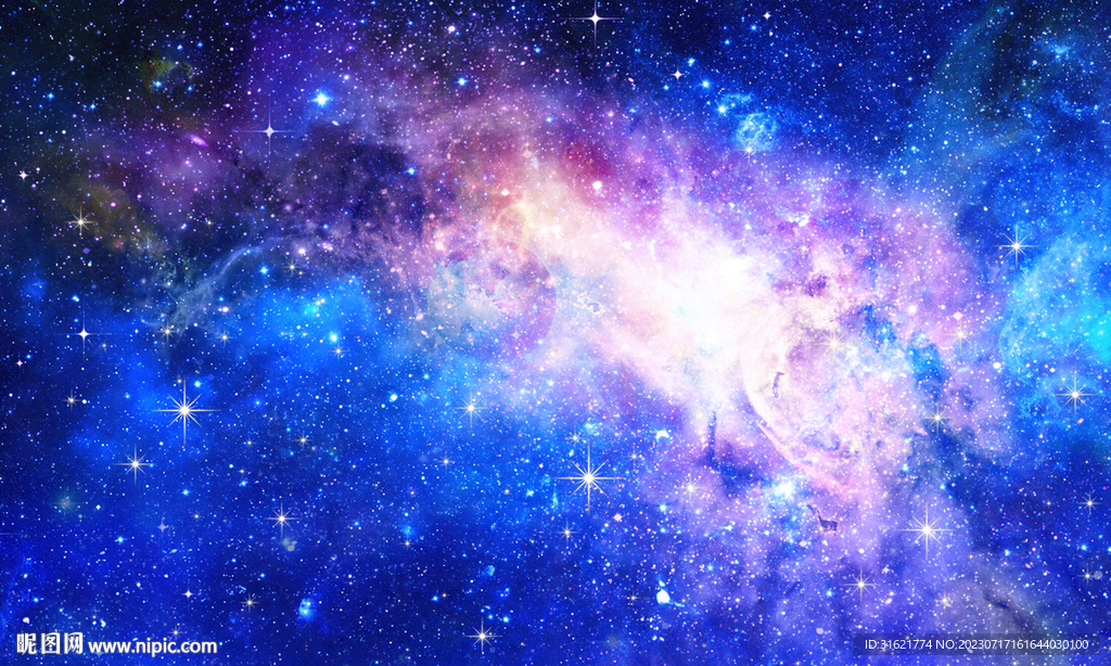 藍色星空壁畫