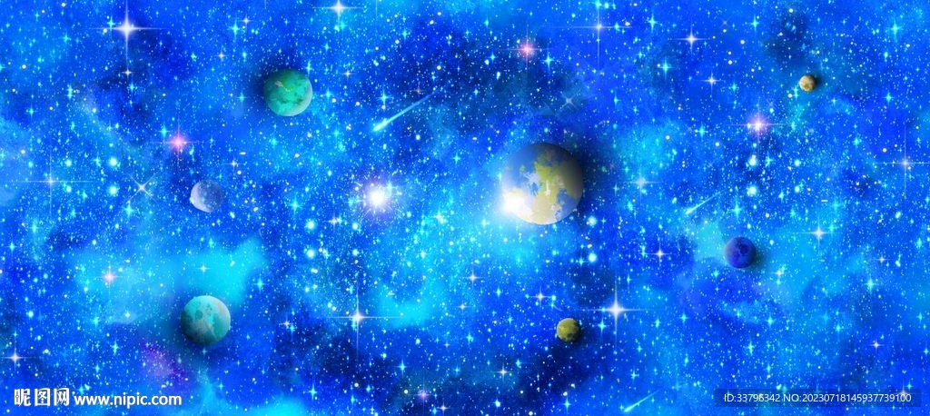藍(lán)色星空背景