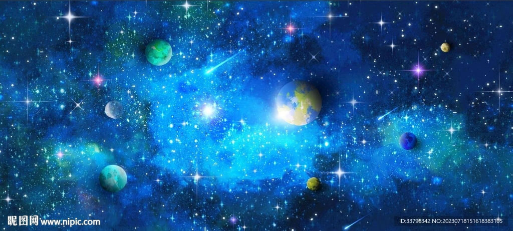 藍(lán)色星空背景