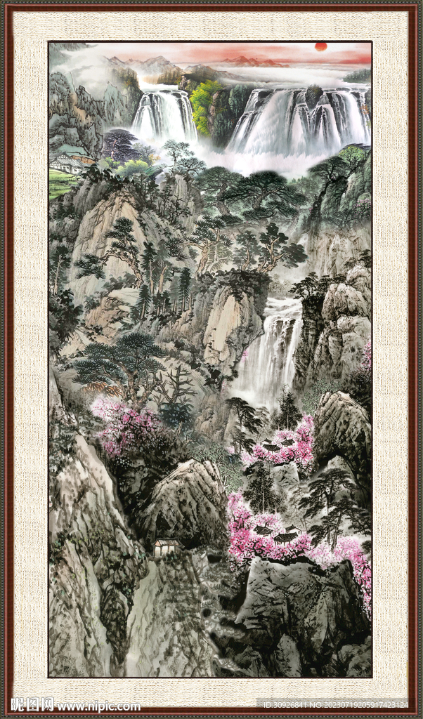 豎幅山水