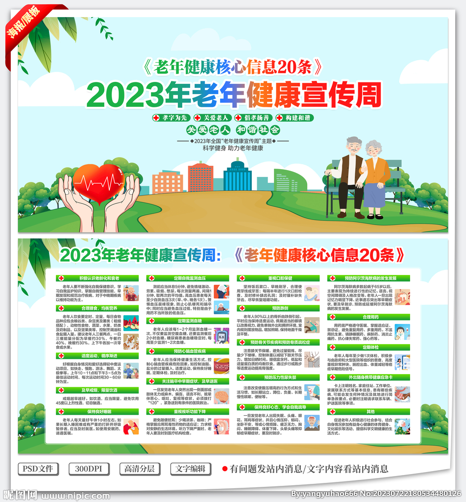 老年健康核心信息20條