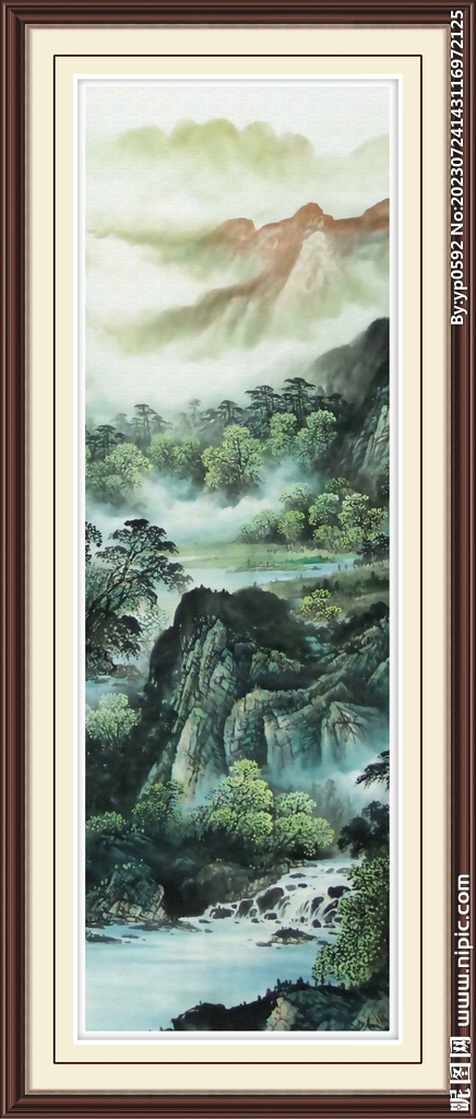 國畫山水風景山水畫