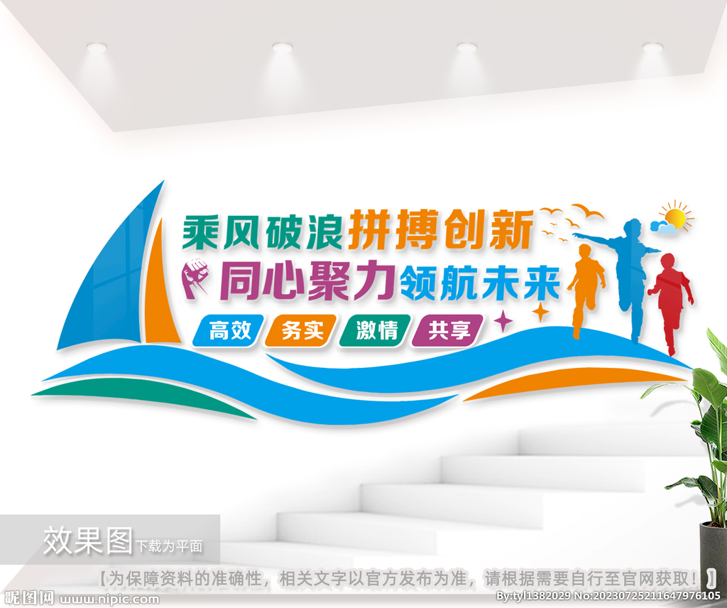 企業公司協作拼搏勵志文化墻