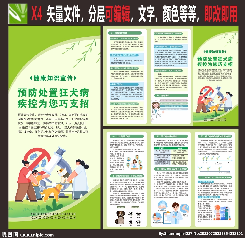 狂犬病三折頁
