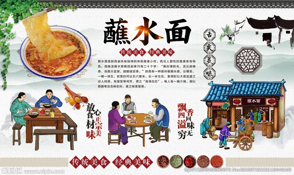 蘸水面