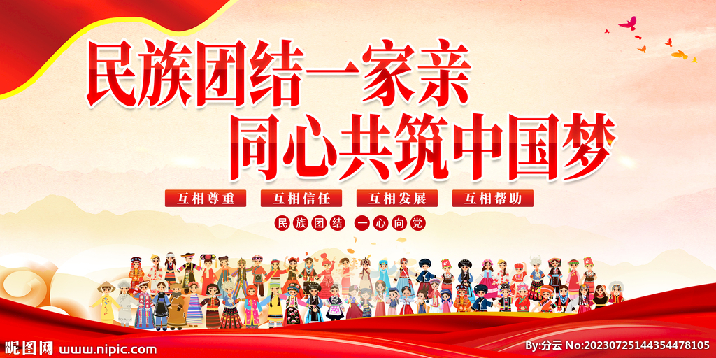 民族團結宣傳展板