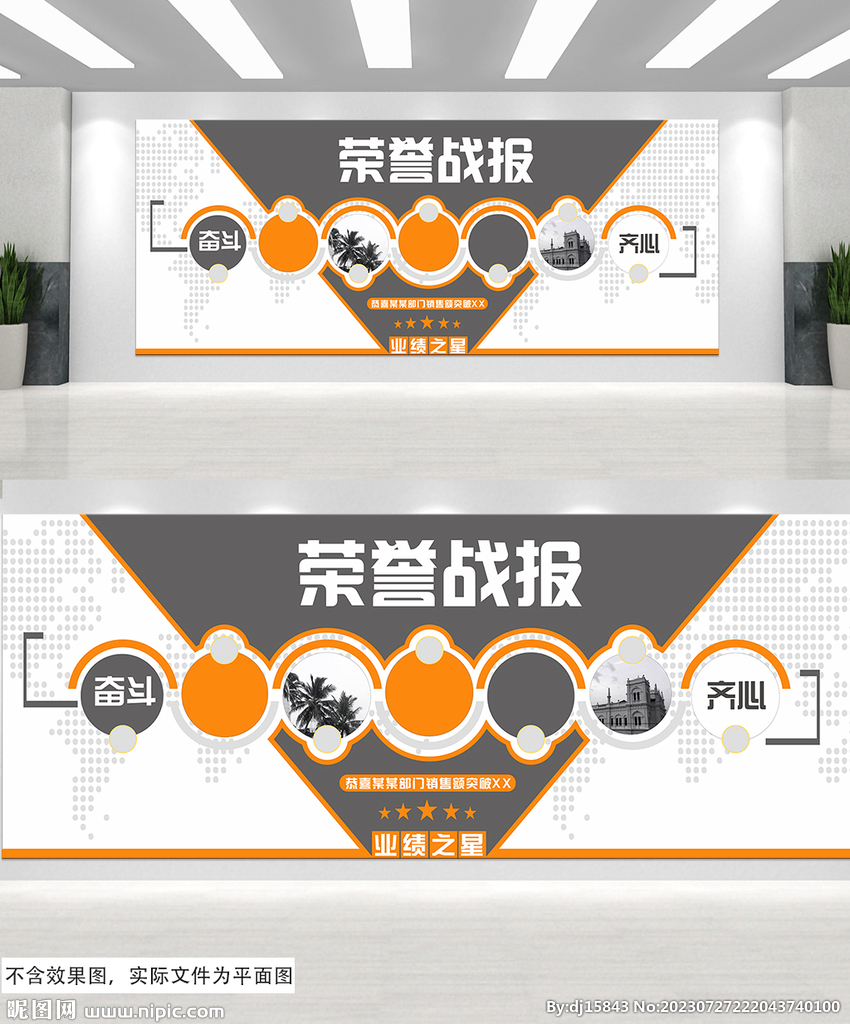 銷售戰報文化墻