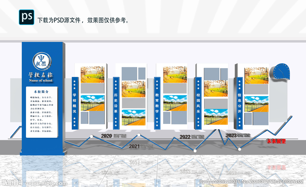 學校發展歷程企業發展歷程文化墻