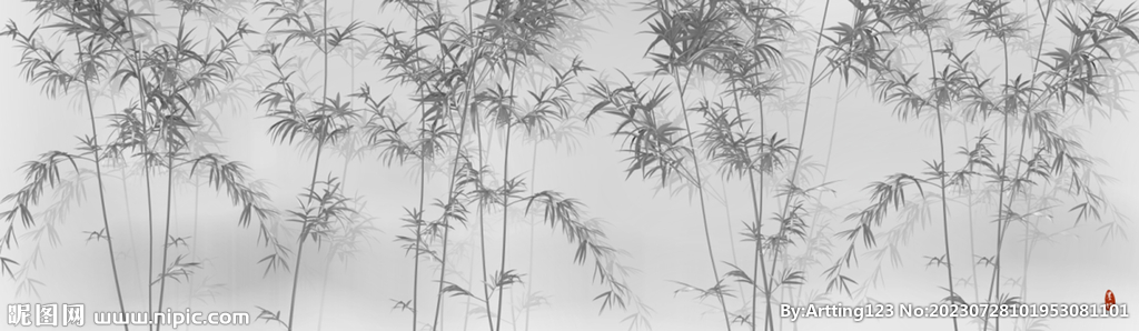 新中式竹子背景