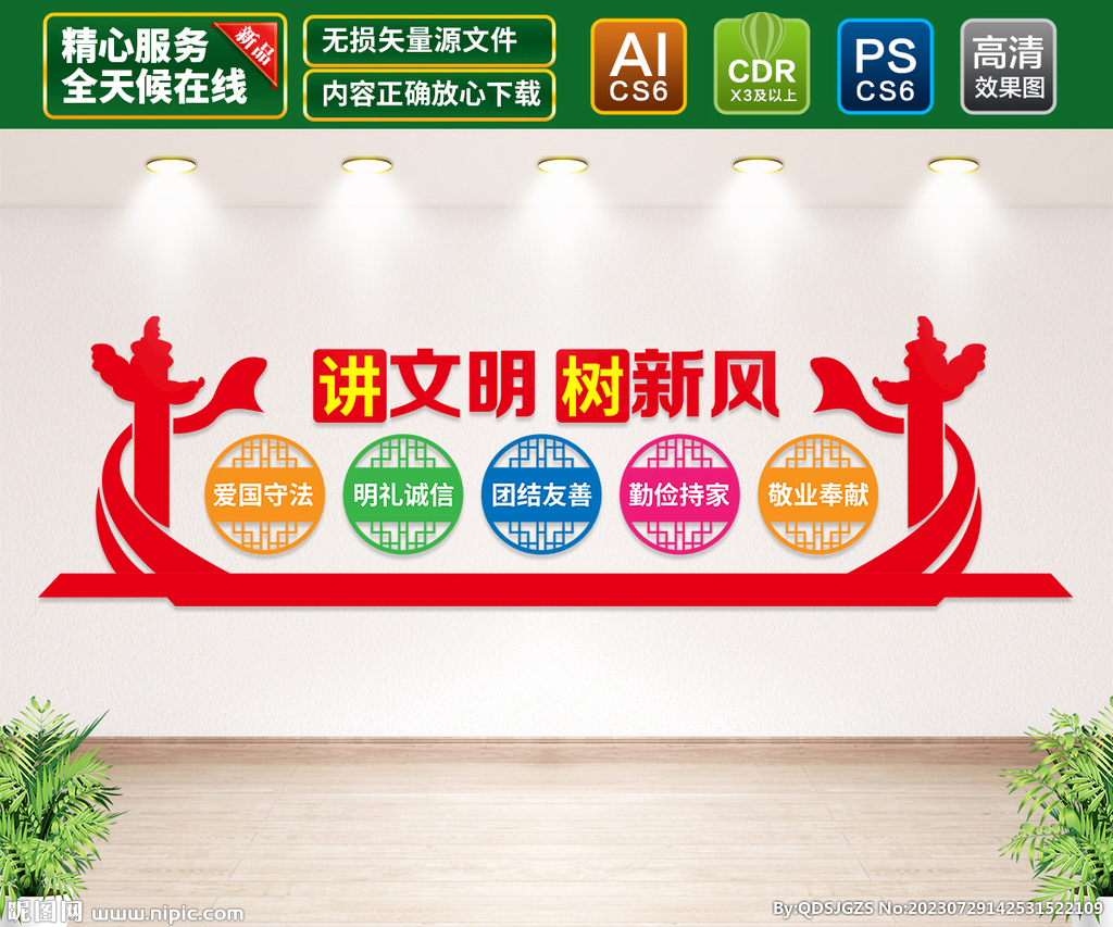 文明城市文化墻