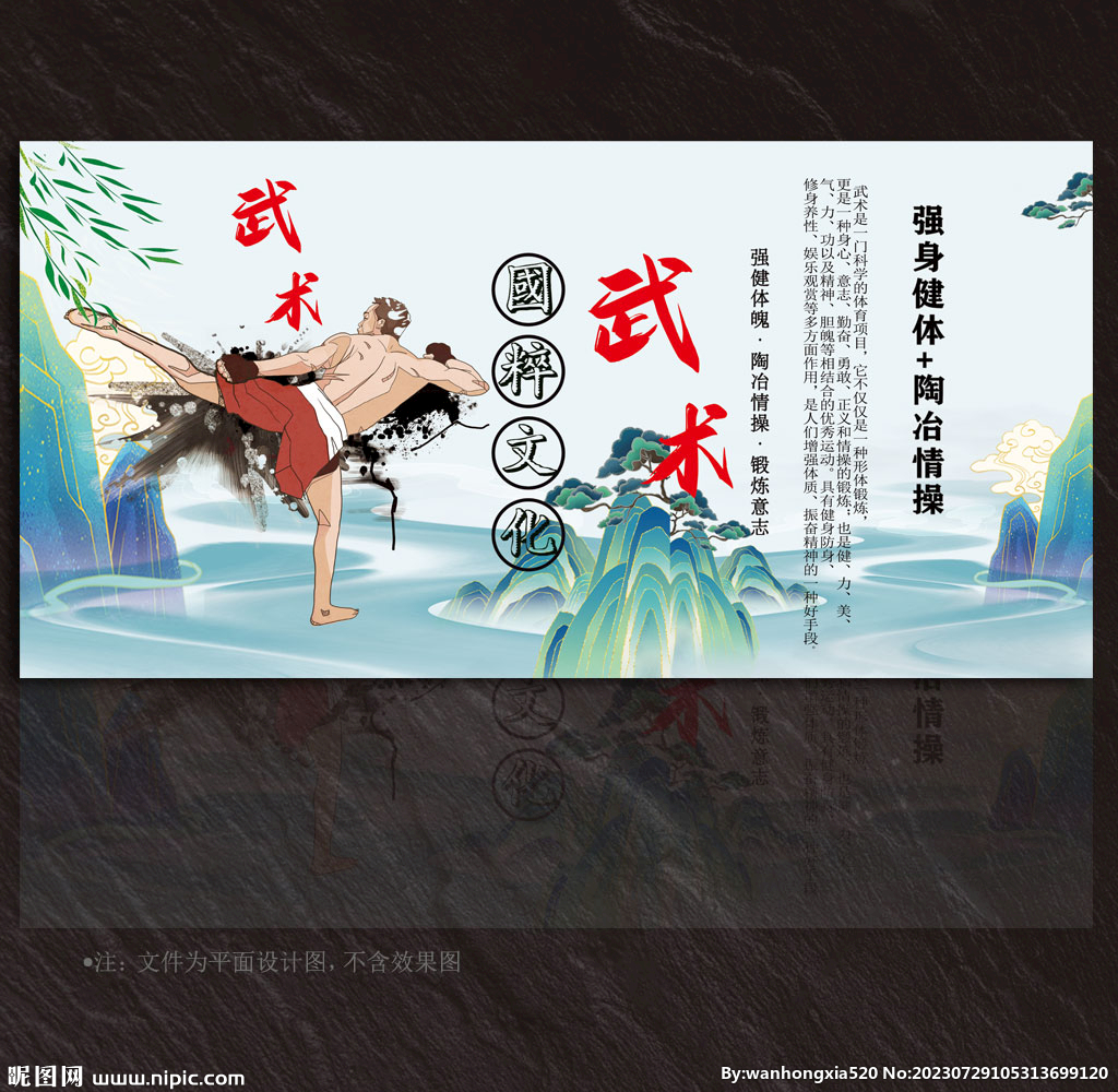 武術(shù)展板