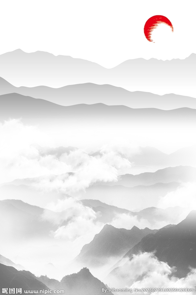 山水意境玄關