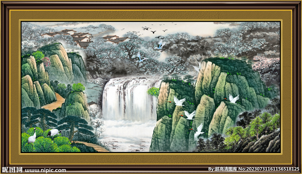招財(cái)山水