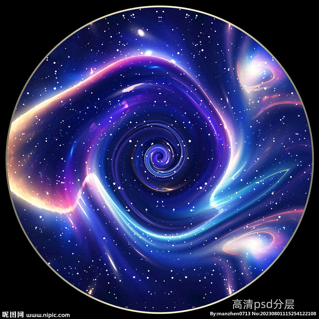 圓形星空圖