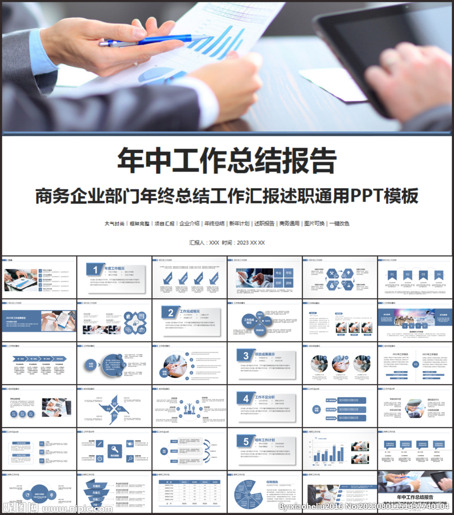 年中工作總結(jié)工作匯報(bào)ppt