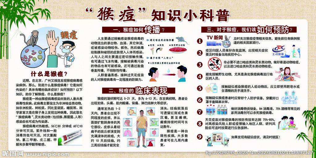 猴痘知識(shí)小科普猴痘宣傳猴痘防治