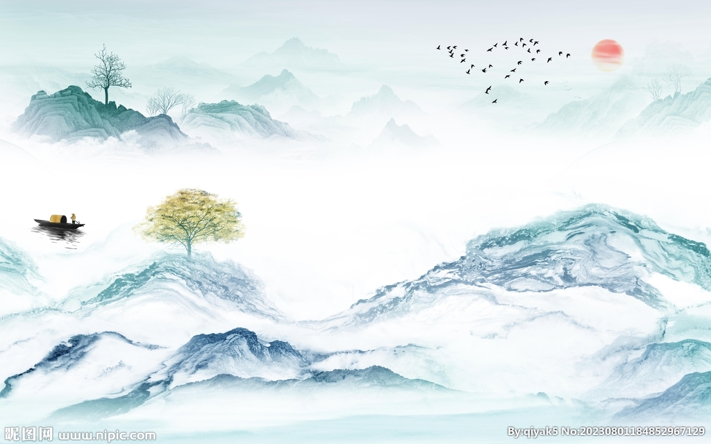 人氣 高清上傳山水 Tif分層