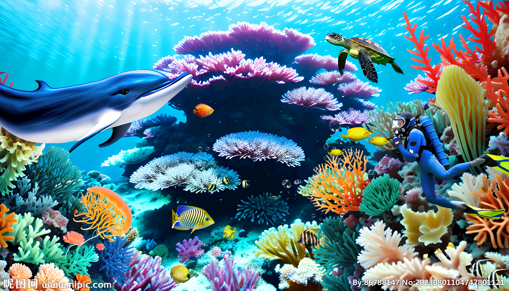  海底世界珊瑚礁