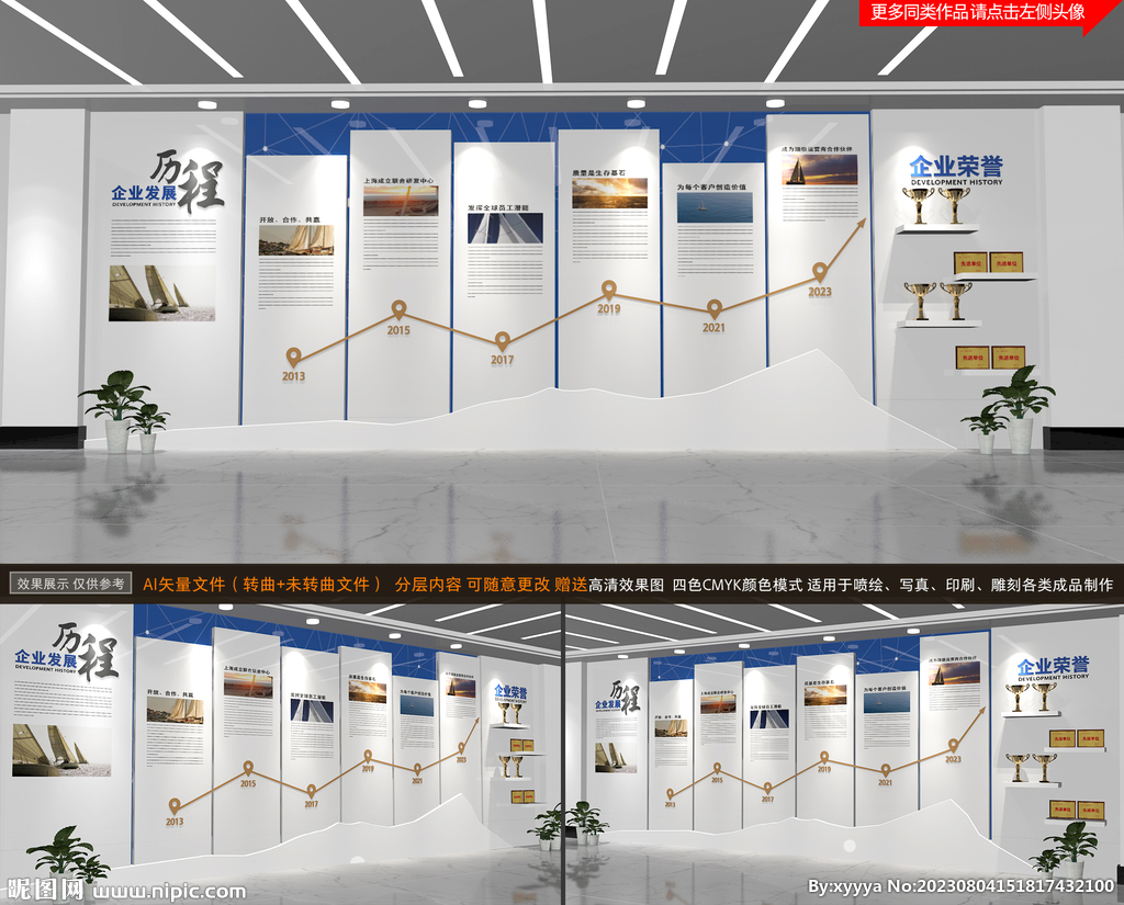 大氣整墻企業(yè)發(fā)展歷程文化墻