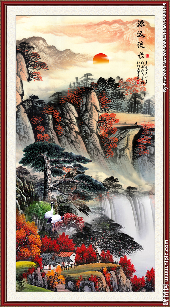 玄關(guān)山水畫(huà)