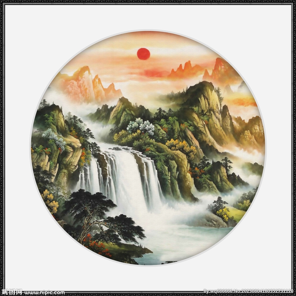 大廳山水畫