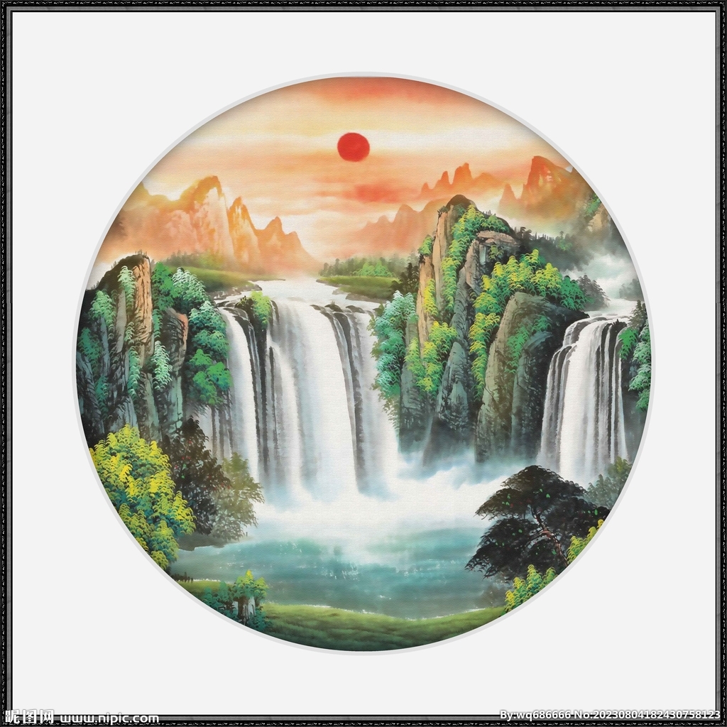 大廳山水畫