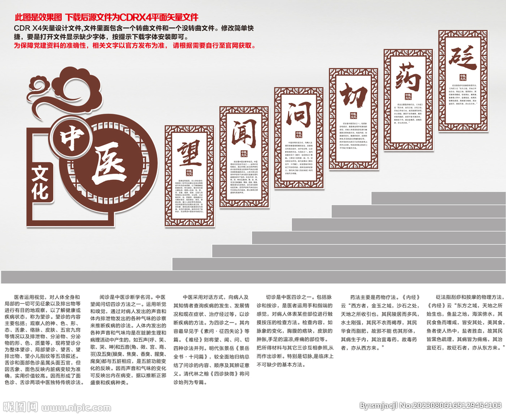 中醫樓道文化墻