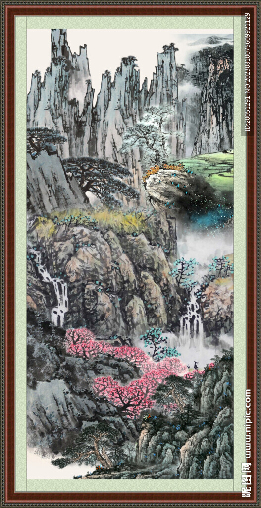 豎幅風(fēng)景畫 