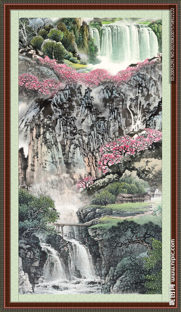 豎幅風景畫 