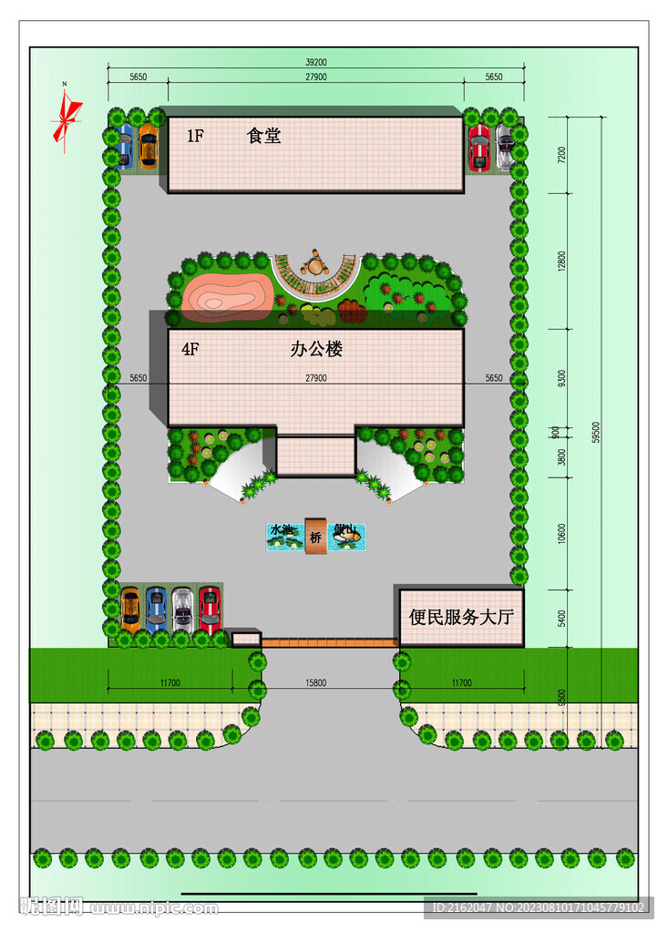 辦公樓平彩效果圖