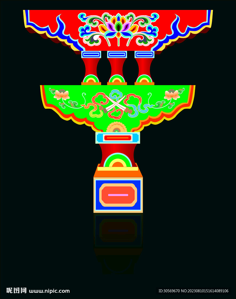藏式大門柱子