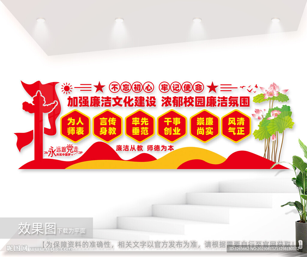 廉潔校園文化墻