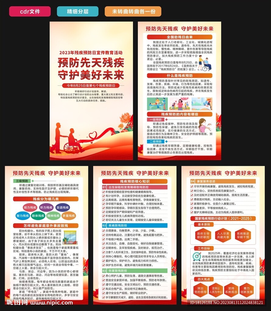 全國殘疾預防日海報