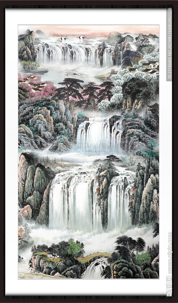 豎版山水畫(huà) 