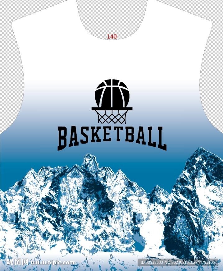 裁片雪山球服分層文件