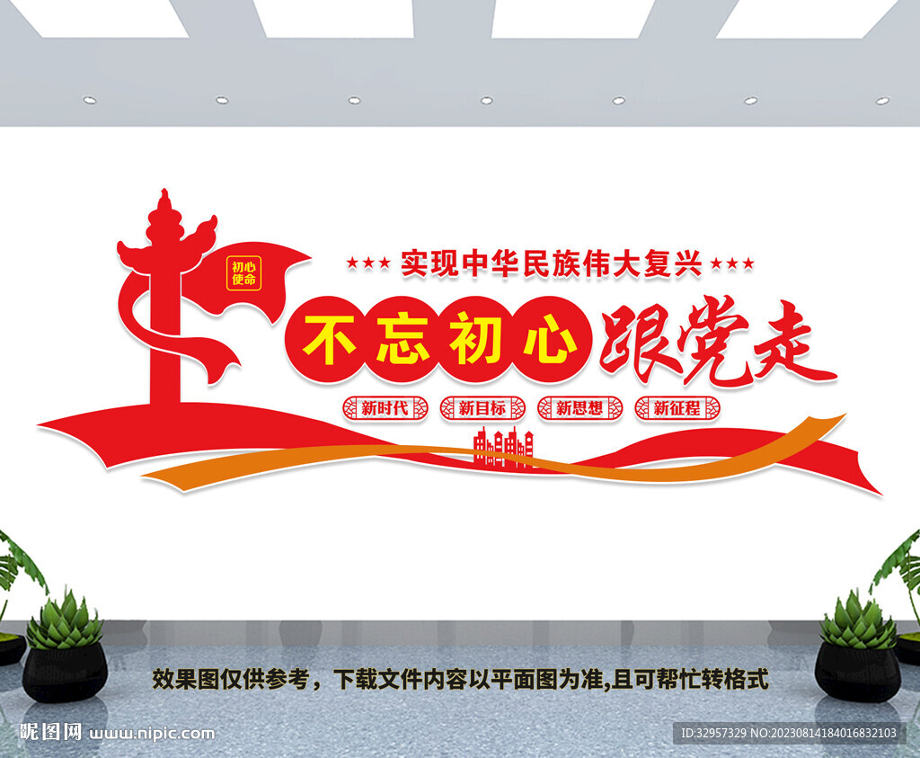 不忘初心跟黨走