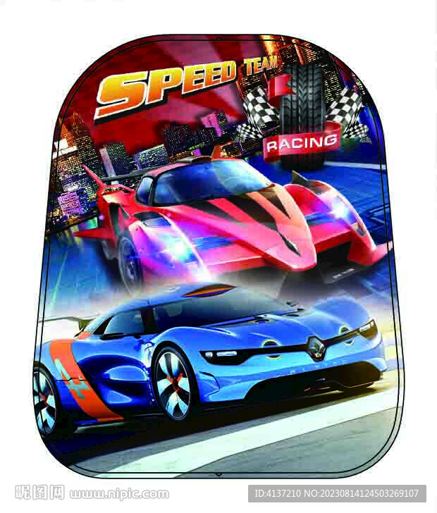 賽車(chē)印花