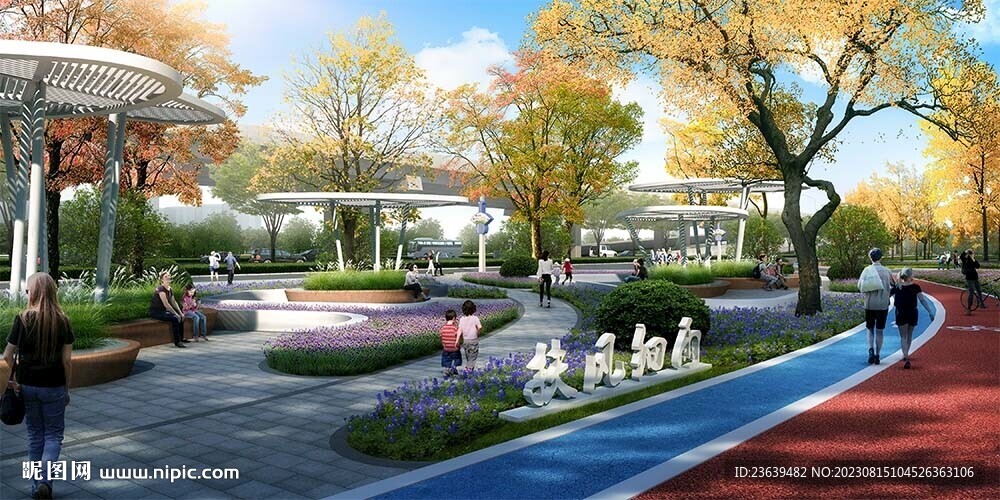 城市跑道效果圖