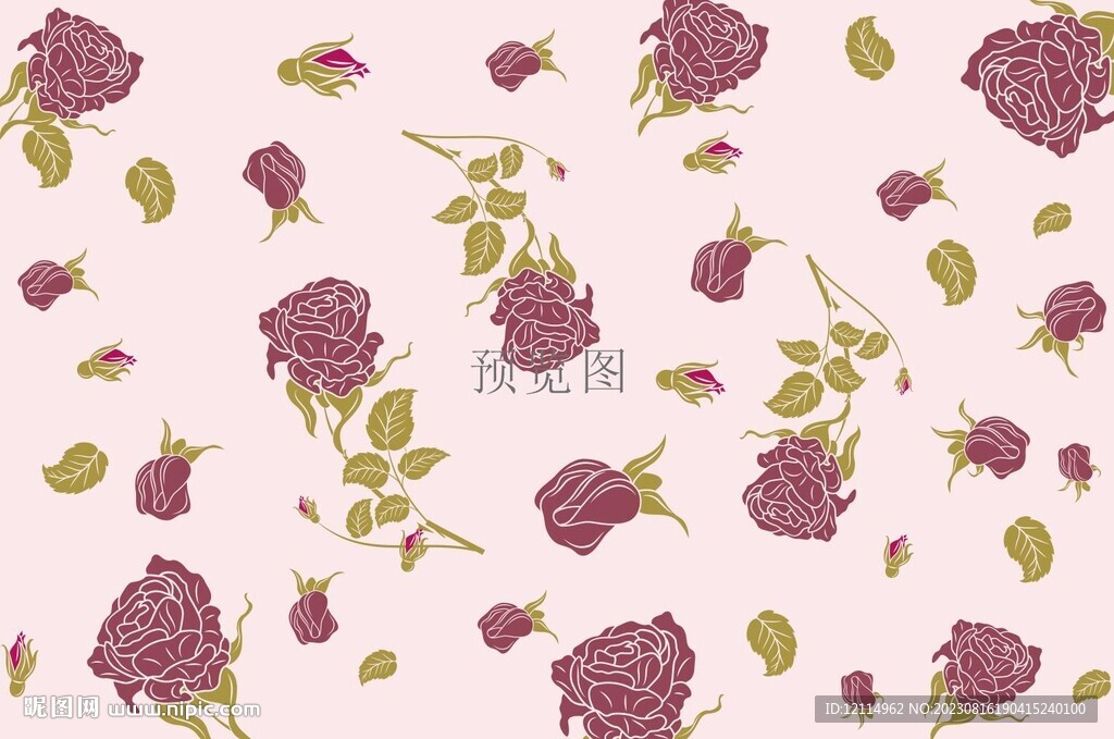 玫瑰花底圖